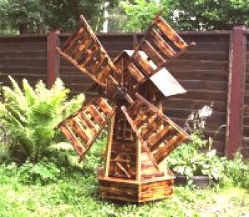 Samostalno gradimo dekorativni mlin za vrt: majstorski korak po korak