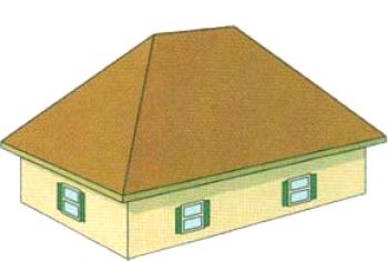 Покривна система от кух покрив: ъгъл на наклона, рамка