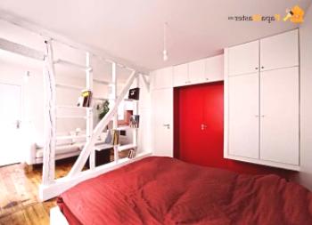 Модерно зониране на хола и спалнята, като се вземат предвид съветите на дизайнерите