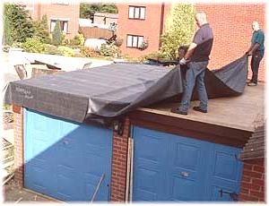 Oprava garážové střechy - technologie prací