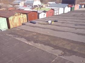 Oprava měkké střechy garáže
