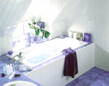 Koupelny zdobené plastovými panely: Foto