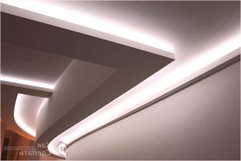 LED таван, осветен със собствените си ръце - как да направите тавана осветява