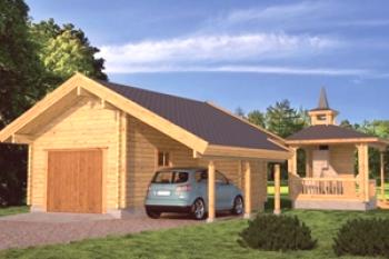Izgradnja drvene garaže: garaža od drva