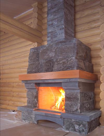 Namestitev dimnika v leseni hiši