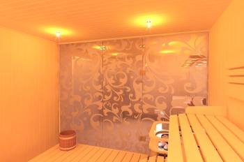 Skleněné dveře v sauně - charakteristika, výhody, instalace