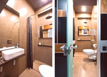 Dizajn standardne kupaonske fotografije je nestandardno rješenje za standardnu ​​kupaonicu
