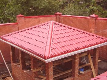 Покривна конструкция на покрив с четири наклони - монтаж