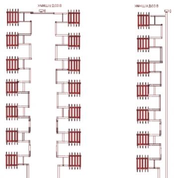 Схема на отоплителна система в жилищна сграда: видове връзки в МКД, вътрешно окабеляване
