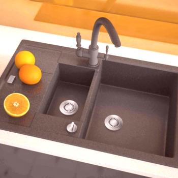 Sudoper za kuhinju od umjetnog kamena: ugradnja, razlike, pravila odabira