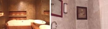 Декоративна мазилка в банята: как да изберем решение, технология на приложение