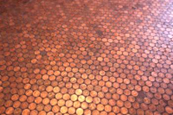 Jak udělat mincovní podlahu - mincovní podlahu vlastníma rukama