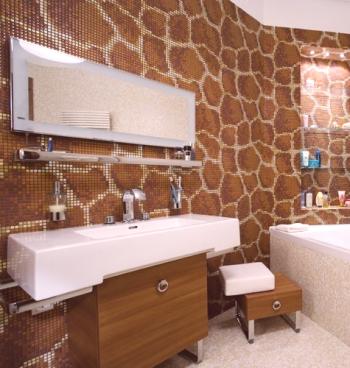 Koupelna mozaika dekorace - jak to udělat sami