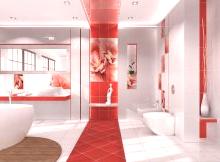 Pokládání obkladů v koupelně: proces práce krok za krokem + výběr konstrukčních řešení