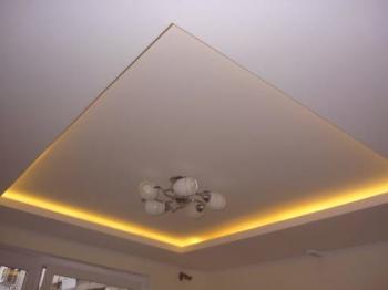 Jak udělat strop sádrokartonu s podsvícením LED