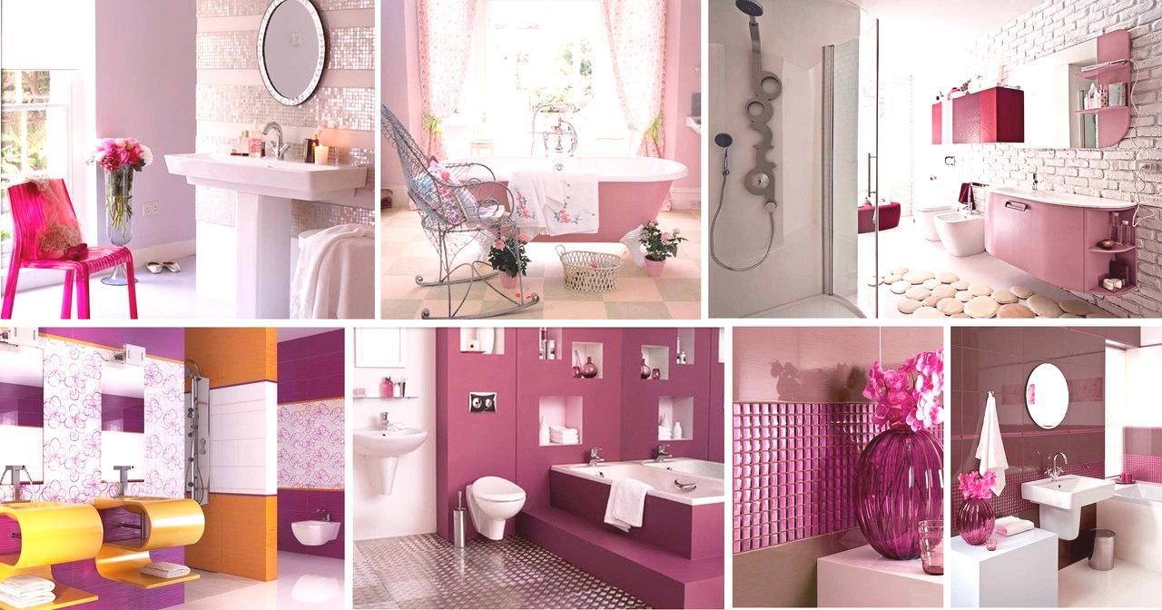 Fialová koupelna foto - 30 variant designu koupelny fialová