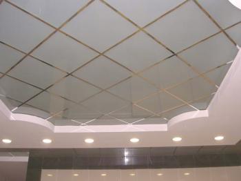 Skleněné stropy pro koupelnu, instalaci a prvky