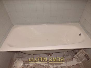 Възстановяване на чугунена вана с течен акрил - описание стъпка по стъпка със снимка.
