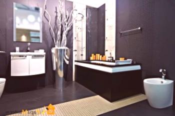 Značajke dizajna crno-bijele kupaonice, uzimajući u obzir savjet stručnjaka