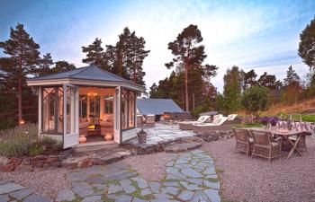Pavilony pro letní chaty - co postavit venkovský dům na jeho pozemku? + Foto, video