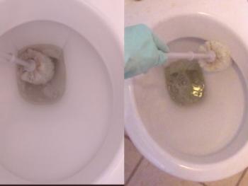 Как да почистите тоалетната от ръжда и пикочния камък