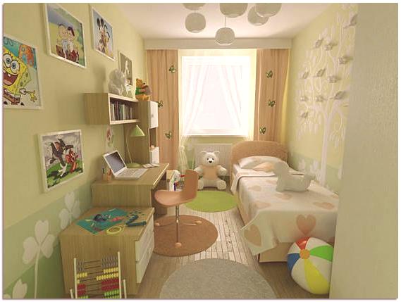 Интериор на детската стая за момичето: далеч от стереотипите