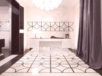 Изложение на пода с керамичен гранит: практичен и стилен