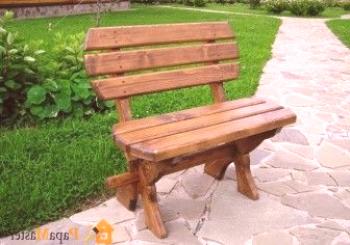 Vyrábíme dřevěné lavice vlastníma rukama z řemeslných materiálů