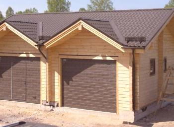 Stavba dřevěné trámové garáže vlastními rukama
