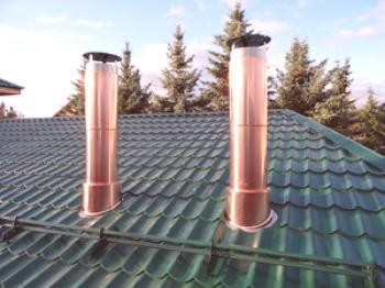 Uzel průchodu ventilace střechou: konstrukce a vlastnosti instalace vzduchového kanálu