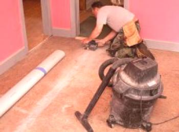 Подготовка на пода за полагане на балатум: правила за работа с различни основания