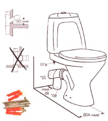 Инструкции за инсталиране на тоалетната