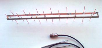 UHF антена с коаксиален кабел и други импровизирани