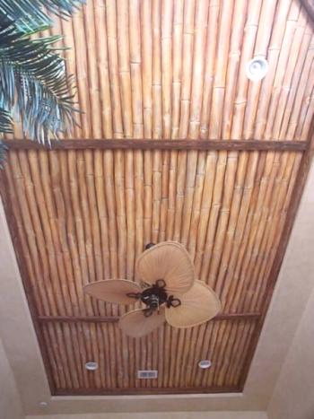 Strop z bambusu: typy panelů a instalační prvky