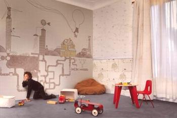 Foto tapety v interiéru dětského pokoje: vytvoříme pohádku
