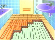 Teplá podlaha v koupelně na příkladu elektrického kabelového systému
