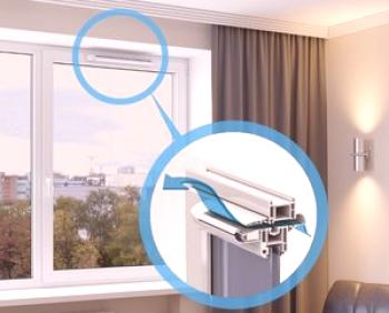 Видове вентилационни отвори за пластмасови прозорци: режим на работа на вентилационните отвори