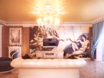 Фрески в хола: снимки, идеи за декориране на стени и тавани в различни стилове