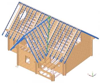 Изчисляване на системата на сала: двукрилен, еднокрилен и кух покрив