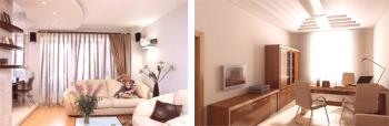 Проектиране на едностаен малък апартамент: Снимка на интериора с подобрено планиране