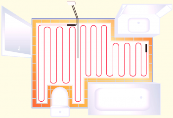 Топъл етаж в банята: електрически и воден - създайте със собствените си ръце