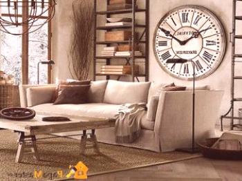 Pro dokončení designu klasického obývacího pokoje - ozdobte zeď starožitnými nástěnnými hodinami s kyvadlem a kukačkou