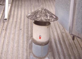 Komín z azbestového cementového potrubí - jak opravit a opravit, viz video + foto