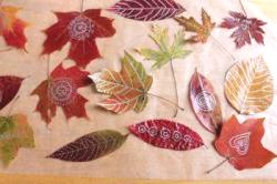 Гирлянда от есенни листа със собствените си ръце