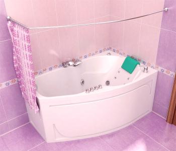 Ъгъл на завеса за баня - съвместим с красотата и практичността