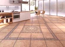 Примери за дизайн на подови плочки, керамичен гранит + комбинация от материали