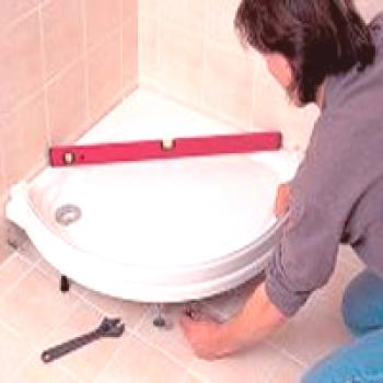 Instalace sprchové vaničky vlastníma rukama: popis instalační technologie