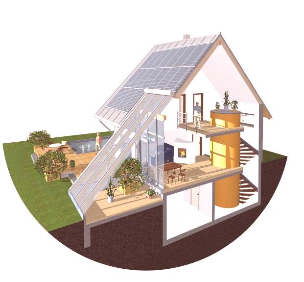 Koncept kuće koja štedi energiju