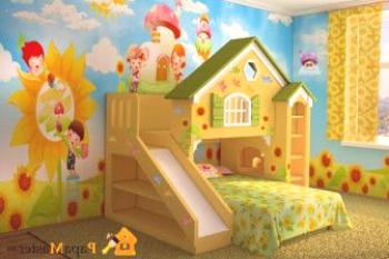 Podkrovní dětská postel s možností fotografování v interiéru. Jak si vybrat a jaké jsou výhody takové exekuce