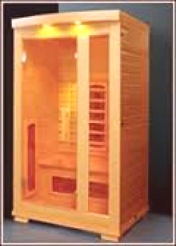 Kombinovaná sauna s dřevěnými panely